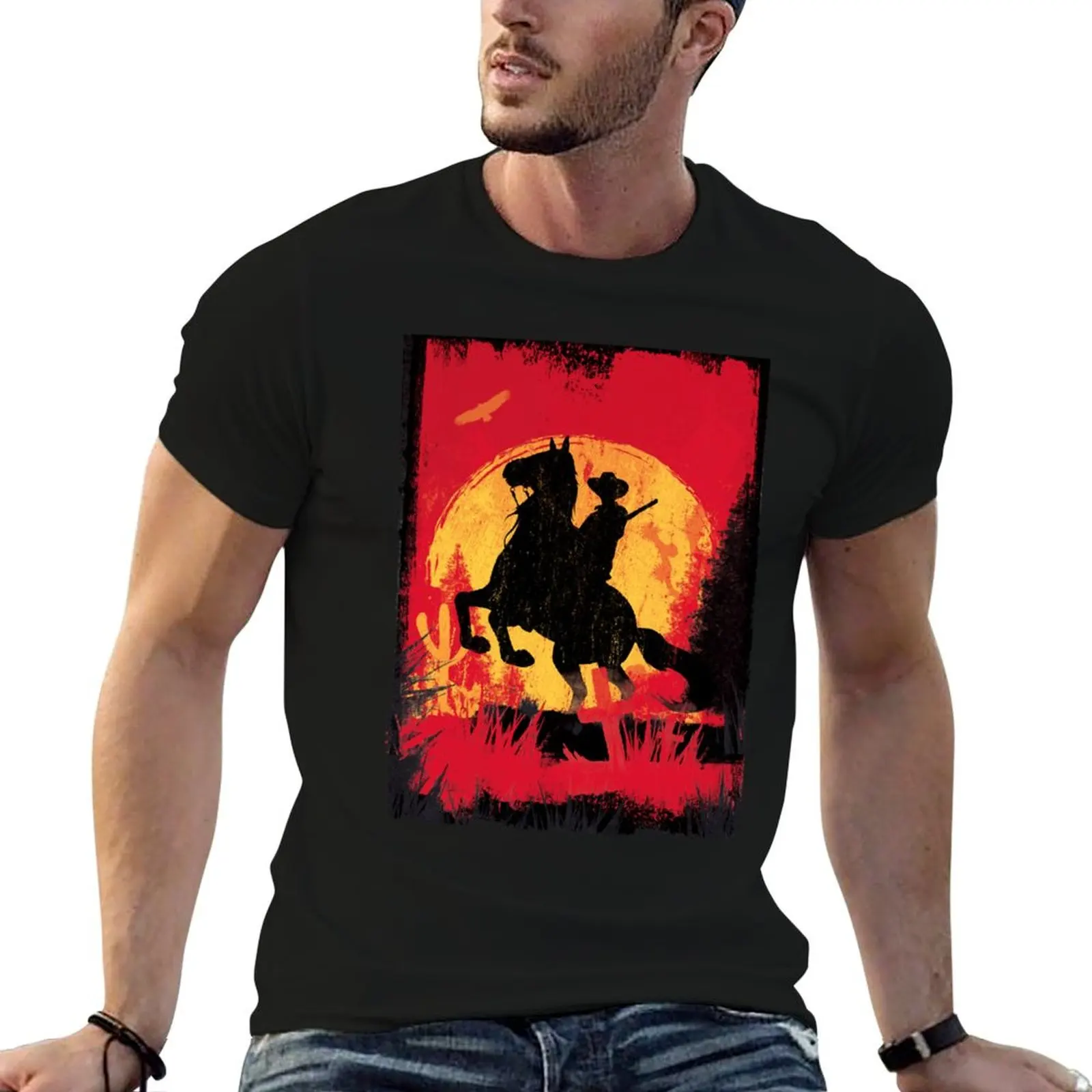 

RDR Sunset T-Shirt man t shirts graphic t shirt man designer printed t shirts for man T-Shirt