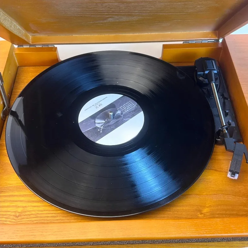 Classic Retro Vinyl Record Player Nostalgic Record Player CD Tape Recording Multi-function Machine Bluetooth Speaker