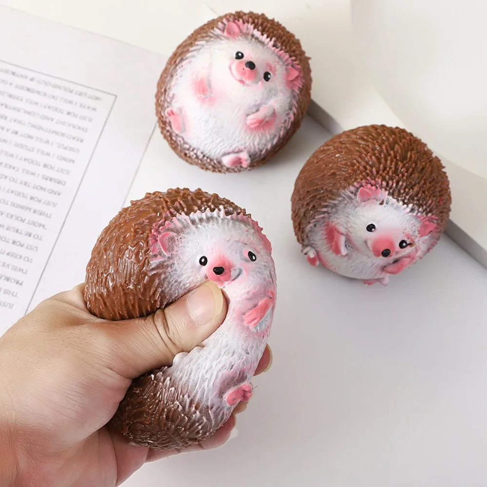 

Stress Ball Animals Cartoon Hedgehog Decompression Toys TPR Fidget Toys Kids Fun Quick Rebound Squeeze Toys Kids