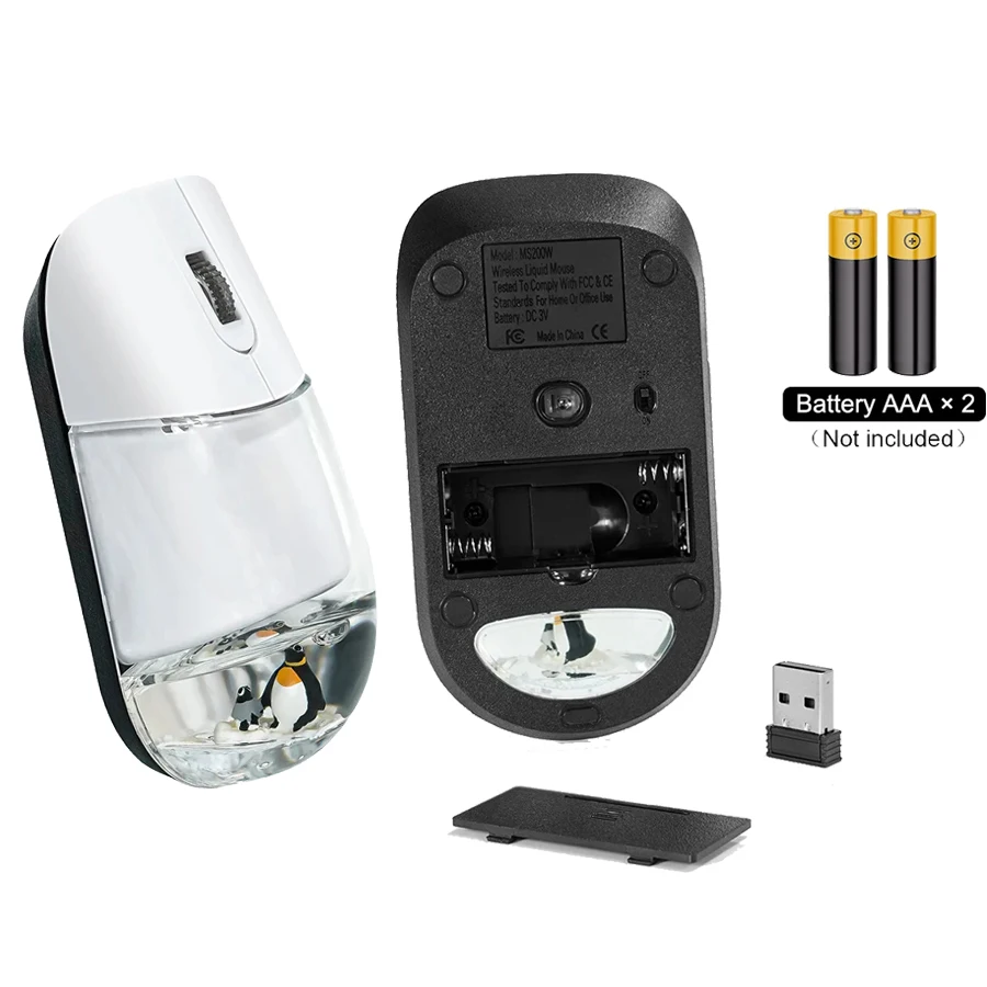 귀여운 수족관 동물 2.4G/블루투스 무선 프루티거 에어로 마우스 창의적인 바다 인형 컴퓨터 광학 아쿠아 리퀴드 마우스