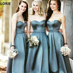 LORIE Dark Green A-line Bridesmaid Dress Sweathear Backless Bridsmaid Dresses Elegant Sisters Group Bridesmaid Customized 2024