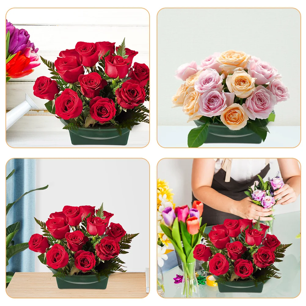 

2Pcs Flower Arrangement Mud Floral Foam Cage for DIY Floral Art and Wedding Decorations Party Flower Arrangement Tool