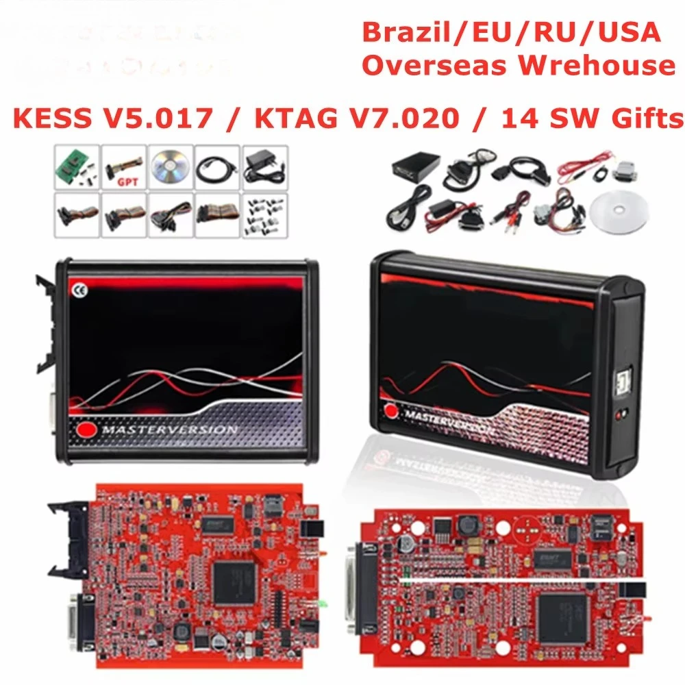 Ktag Ecu Tuning Tool - เพิ่มคลังสินค้าในบราซิล ออนไลน์ EU KESS V5.017 ชุดจัดการและปรับแต่ง