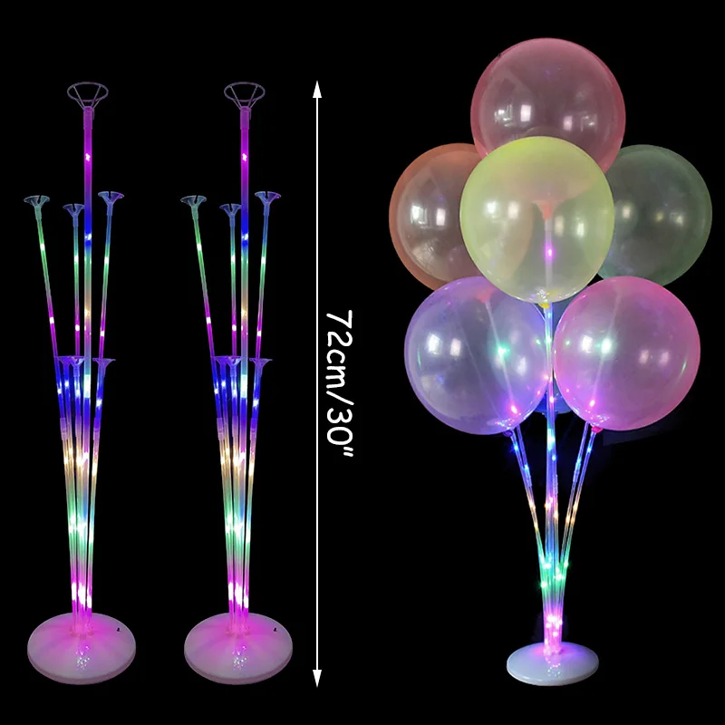 7Tubes Balloons Stand Balloon Holder Column Confetti Balloon Baby Shower Kids Birthday Party Wedding Decoration Supplies