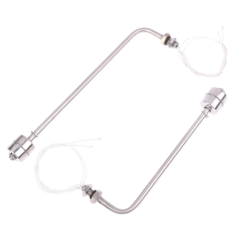 75-400mm Stainless Steel Float Switch L Type Liquid Water Level Sensor Switch Internal Float Switch 90 Degree AC 220V