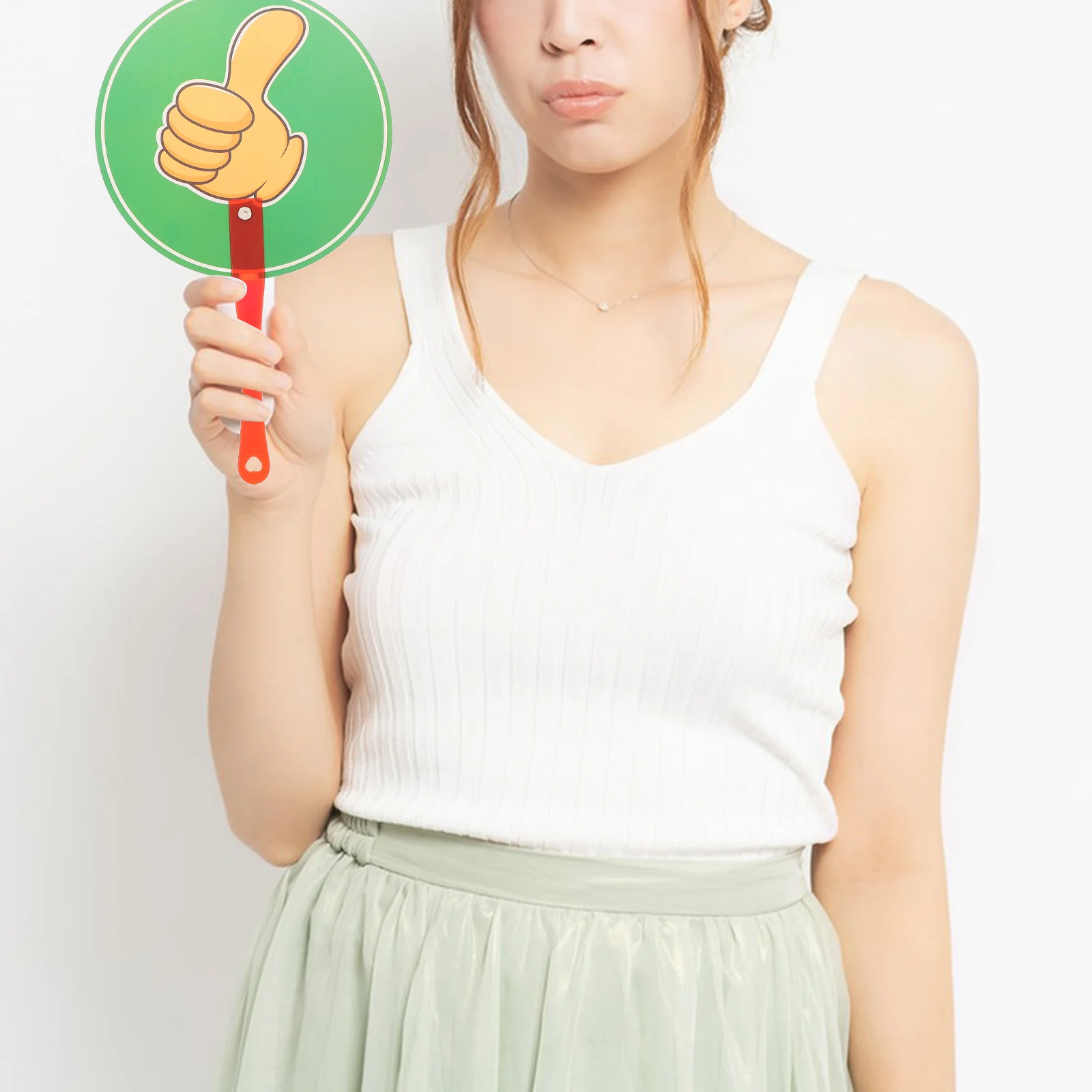 

1pcs Classroom For Students Early Childhood Education Tools Answer Signs Thumbs Up Down Voting Plastic Paddle Student Learning