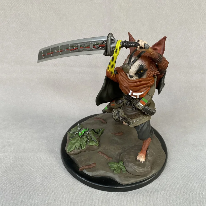 

22 см Biomutant Raccoon Warrior Коллекционная фигурка-модель игрушки в подарок без коробки