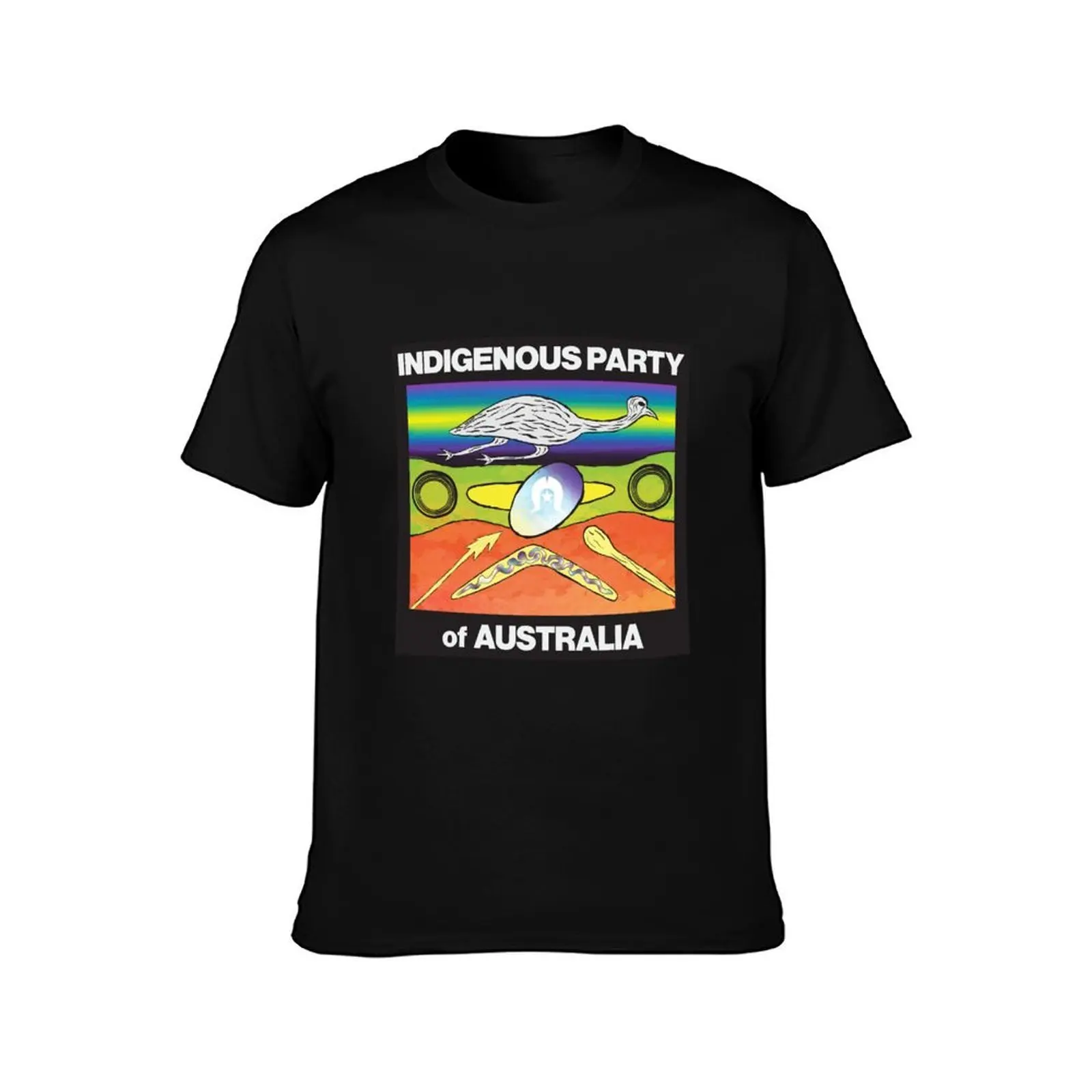 Indigenous Party of Australia T-Shirt, Summer Casual Cotton Tee, Oversized Streetwear Tops, Vintage Graphic Print, 100% Cotton