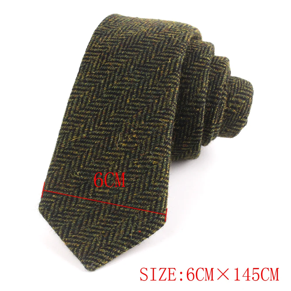 Wool Skinny Neck Ties For Men Women Casual Striped Tie Suits Narrow Ties Boy Girls Woolen Necktie Gravata Gift Uniform Neckties