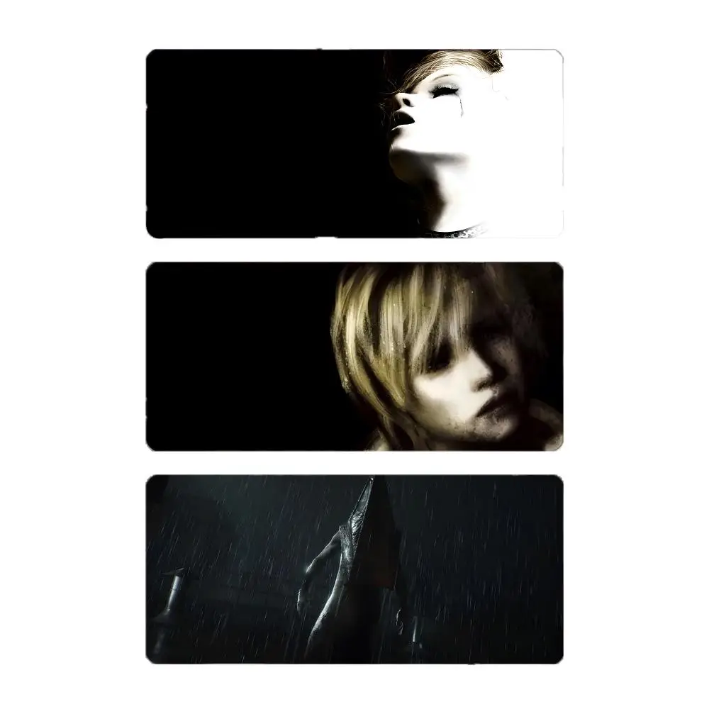 Game Horror Silent Hill Mouse Pad Large Gaming Mousepad with Stitched Edges Thickened Desk Mat PC