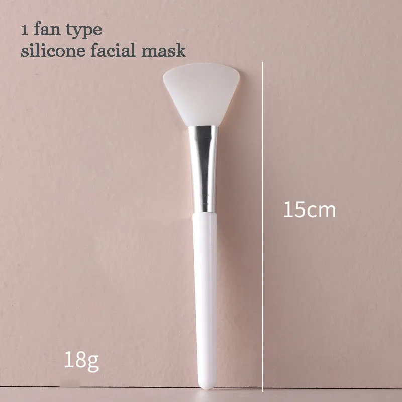 1pc weiß Make-up Silikon Gesichts maske Pinsel profession elle Schlamm creme Pinsel DIY Hautpflege Foundation Gel kosmetische Schönheit Tool