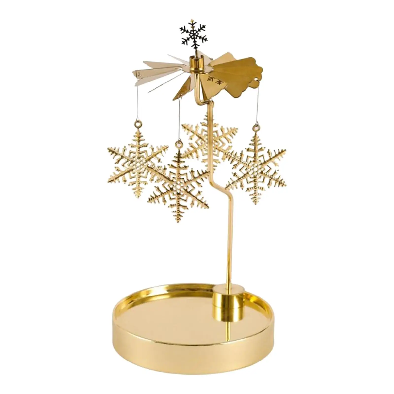 Rotating Candle Holder Votive Candle Holder Plate Candlestick Table Decor