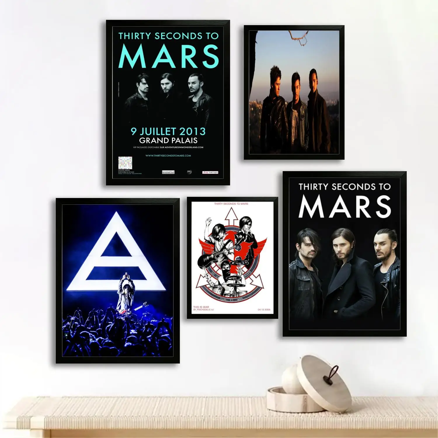 30 Seconds to Mars Canvas Art Poster and Wall Art, Picture Print, Modern Family Bedroom Decor,Decorative painting