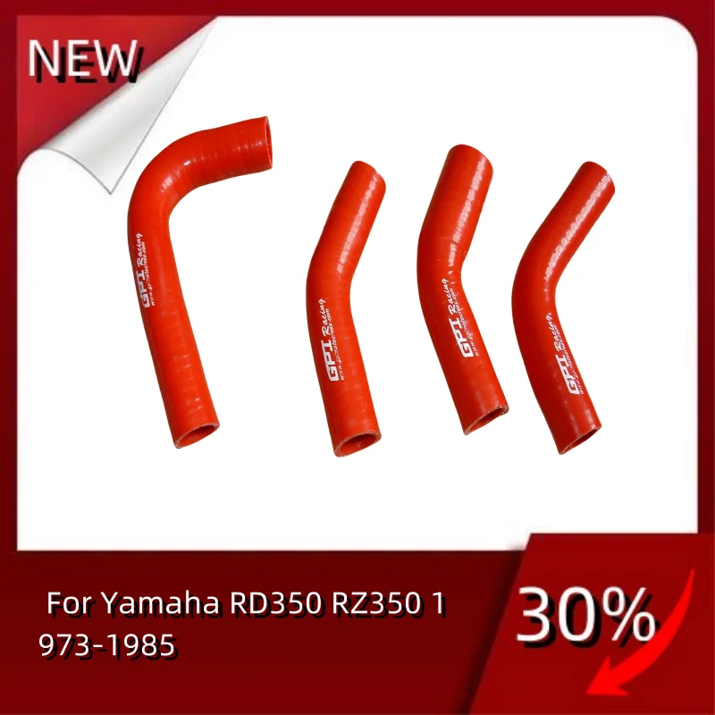 All Silicone Radiator Hose For Yamaha RD350 RZ350 1973-1985 RD RZ 350 Pipe Tube Kit 1973 1974 1975 1976 1977 1978 1979 1980 1981