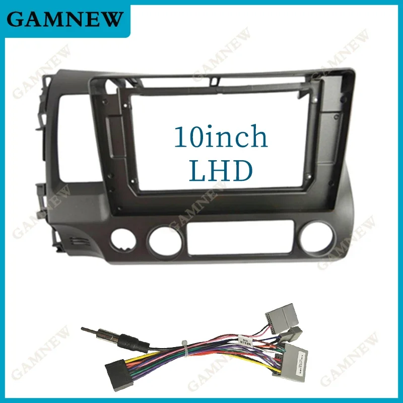 9 Inch 10 Inch Car Frame Fascia Adapter Android Radio Dash Fitting Panel Kit For Honda Civic G8 2006-2011