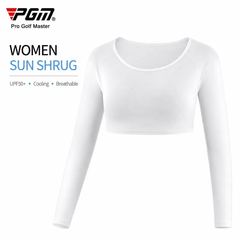 PGM Women Golf Arm Sleeves UPF50+ UV Protection Ice Silk Cooling Shrug Bolero Breathable Lightweight Summer Cover
