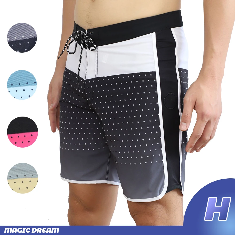 Men Quick Dry BoardShorts Beach Shorts Phantom Homme Stretch Bermuda Shorts For Men  Bermuda Waterproof Board Shorts H Brand