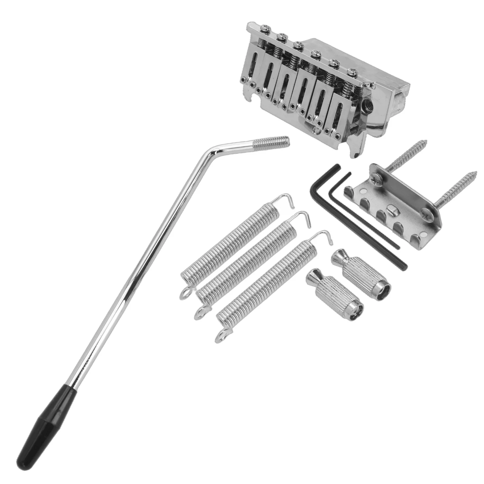 Comprehensive 6 String Saddle Tremolo System Kit Designed to Provide Stability and Durability in Performance Settings