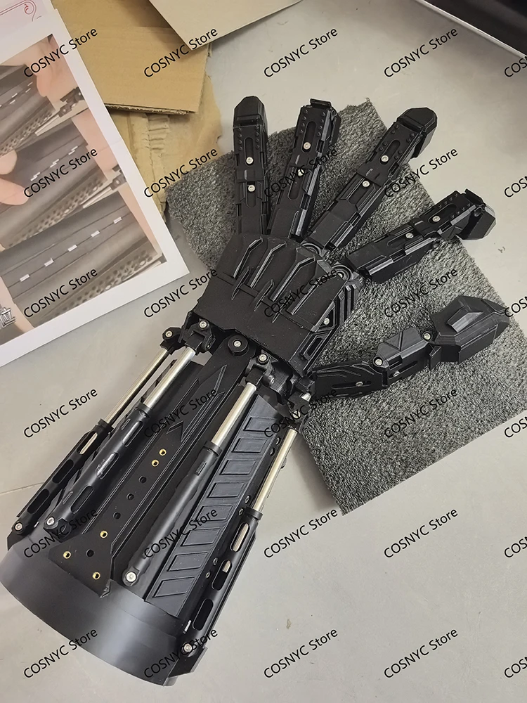 Máquinas vestíveis manopla cyberpunk luva tática legal flexível movimento de dedo desempenho de halloween cosplay adulto presente prop