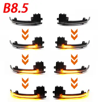 適用於Audi A3 8P Q3 A6 C6 4F S6 A4 A5 B8 的動態方向燈後視鏡燈 LED 方向燈側指示燈 S4 S5 S6 A8 D3 8K S8 10 最佳銷售 奧迪A4 B8動態LED方向燈 - №6
