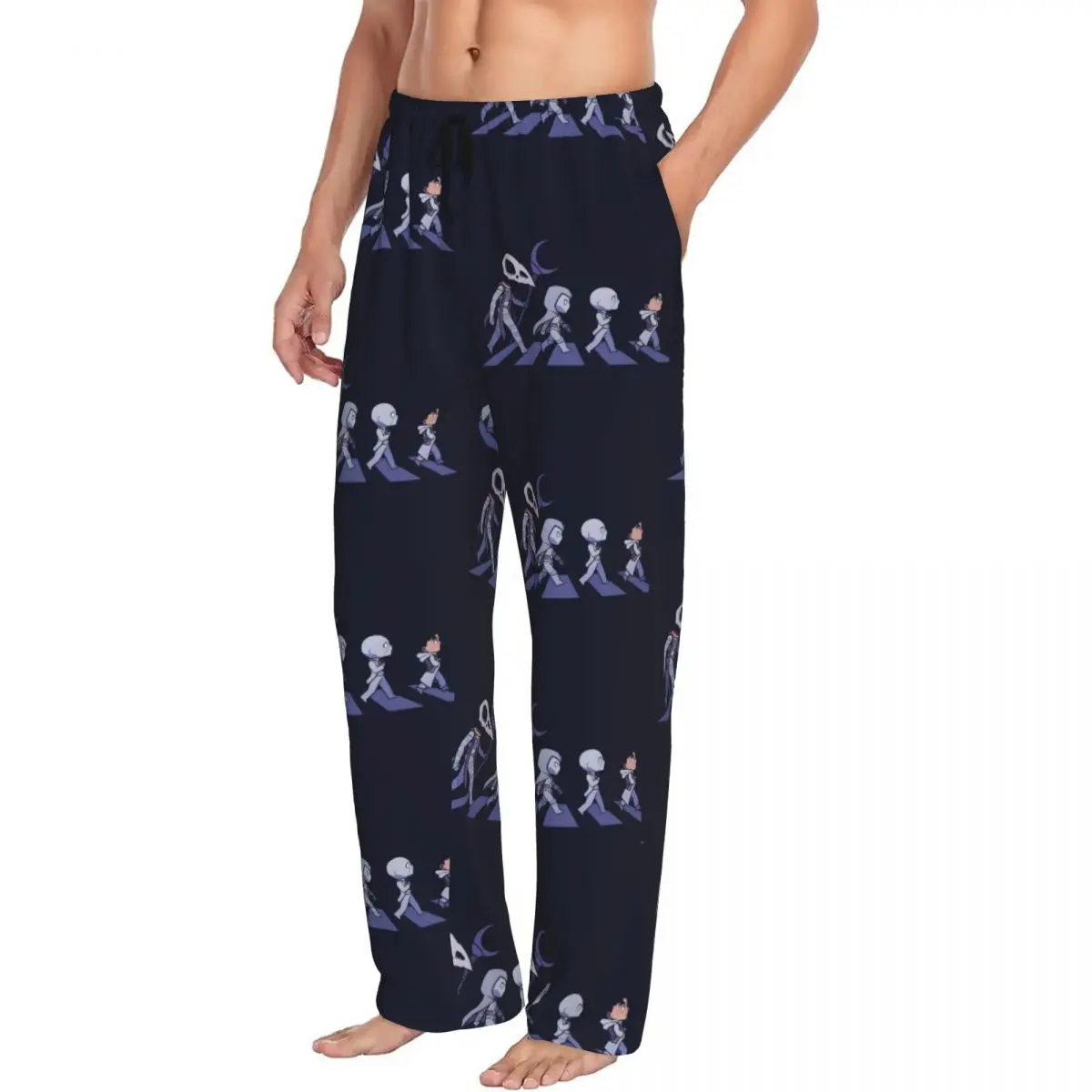 Custom Moon Knight Pajama Pants Men Lounge Sleep Drawstring Sleepwear Bottoms with Pockets
