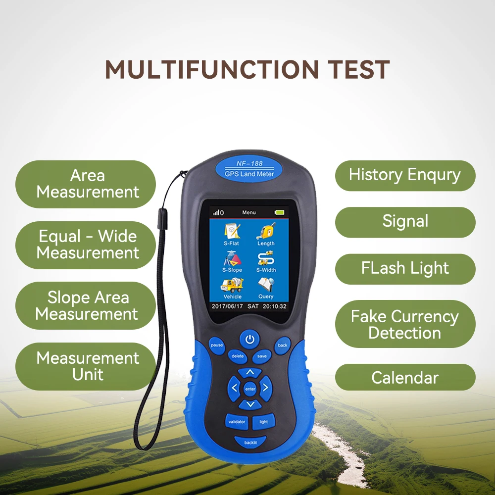 NOYAFA NF-188 GPS Land Meter Land Area Measure Handheld GPS Land Surveying Machine Mapping Area Measurement Tool