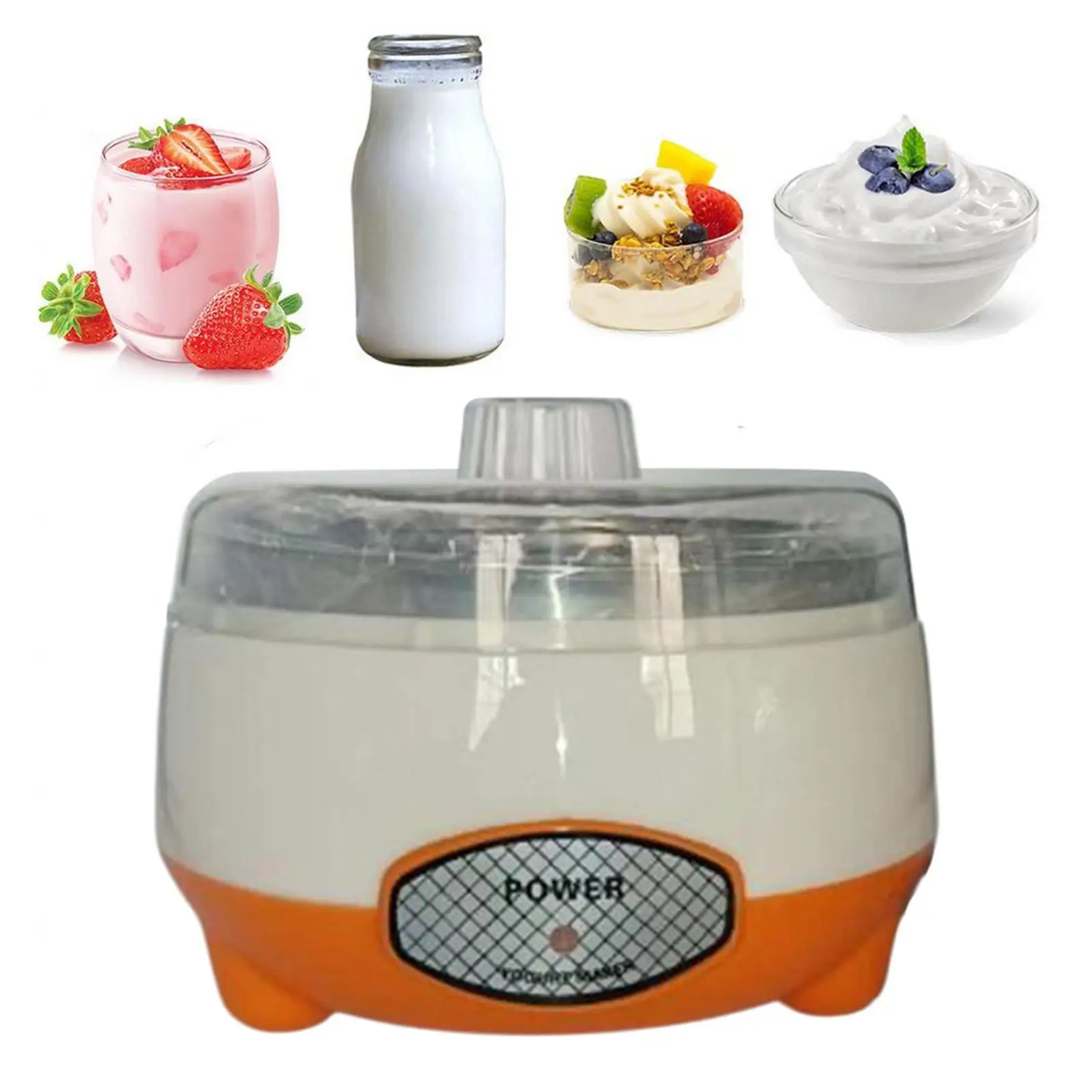 Yogurt Maker Homemade Household Multifunctional DIY 1L Homemade Yogurt Natto Maker for Kitchen Office Dorm Travel Picnic