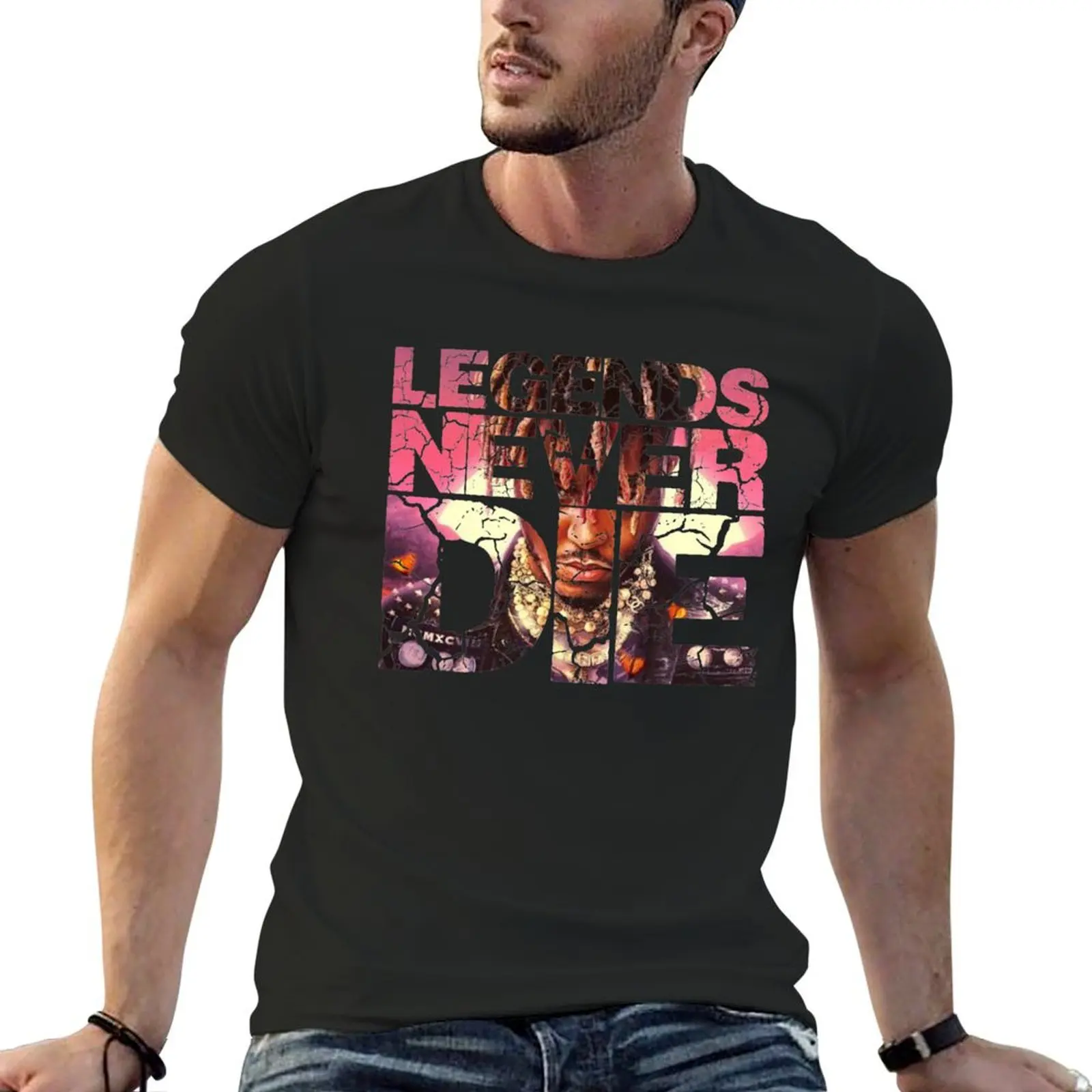 Legends never die T-Shirt plus size clothes hippie clothes korean fashion animal prinfor boys men tshirt