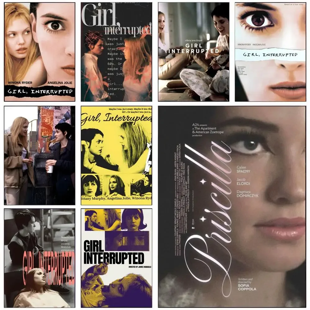 G-Girl Interrupte Hot Movie Poster, abnehmbarer Wandaufkleber, selbstklebendes Kunstwandbild, Zuhause, Büro, Wohnzimmer, Esszimmer, Wanddekoration