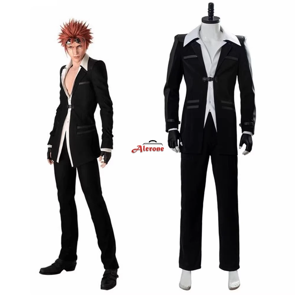 

Game Reno Cosplay Leno Final Fantasy VII Remake Costume Black Uniform Man Halloween Cosplay Leno Clothing