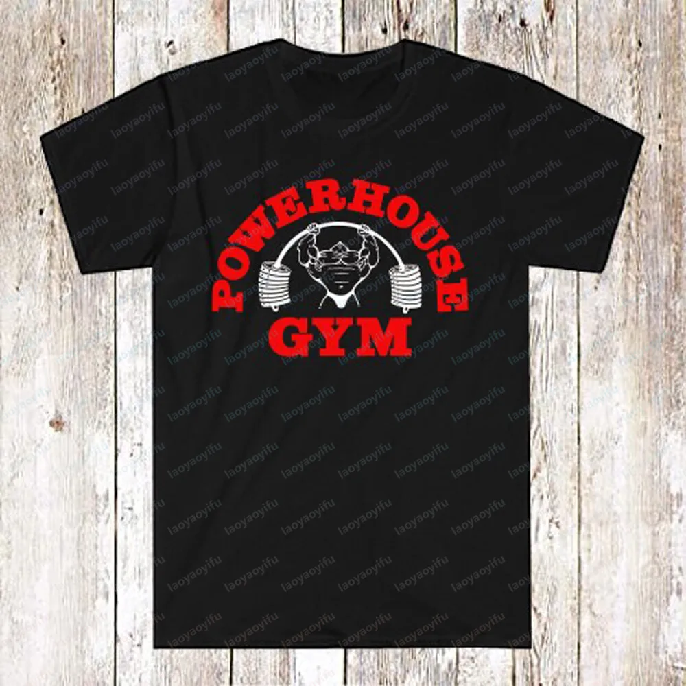 Camisetas gráficas Powerhouse Gym para hombre, ropa para entusiastas del fitness, camiseta de gran tamaño, camiseta para hombre, camisetas para entrenador de fitness