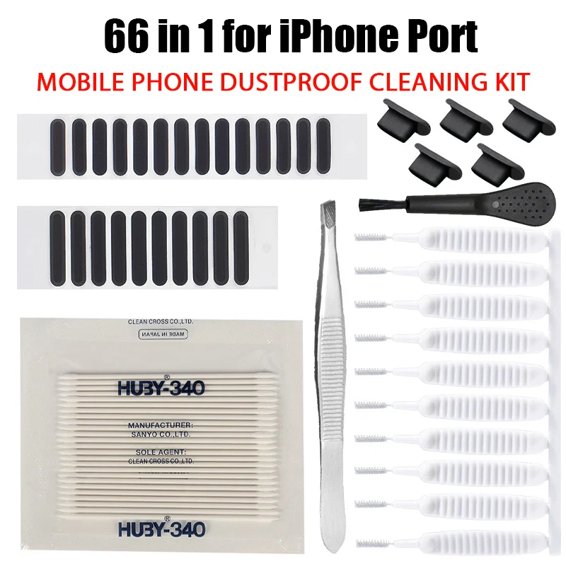 Handy-Lautsprecher, Staubstecker, Netzaufkleber für iPhone 16, Samsung, Xiaomi, Typ C, Ladeanschluss, Schutz, Reinigungsset, universell