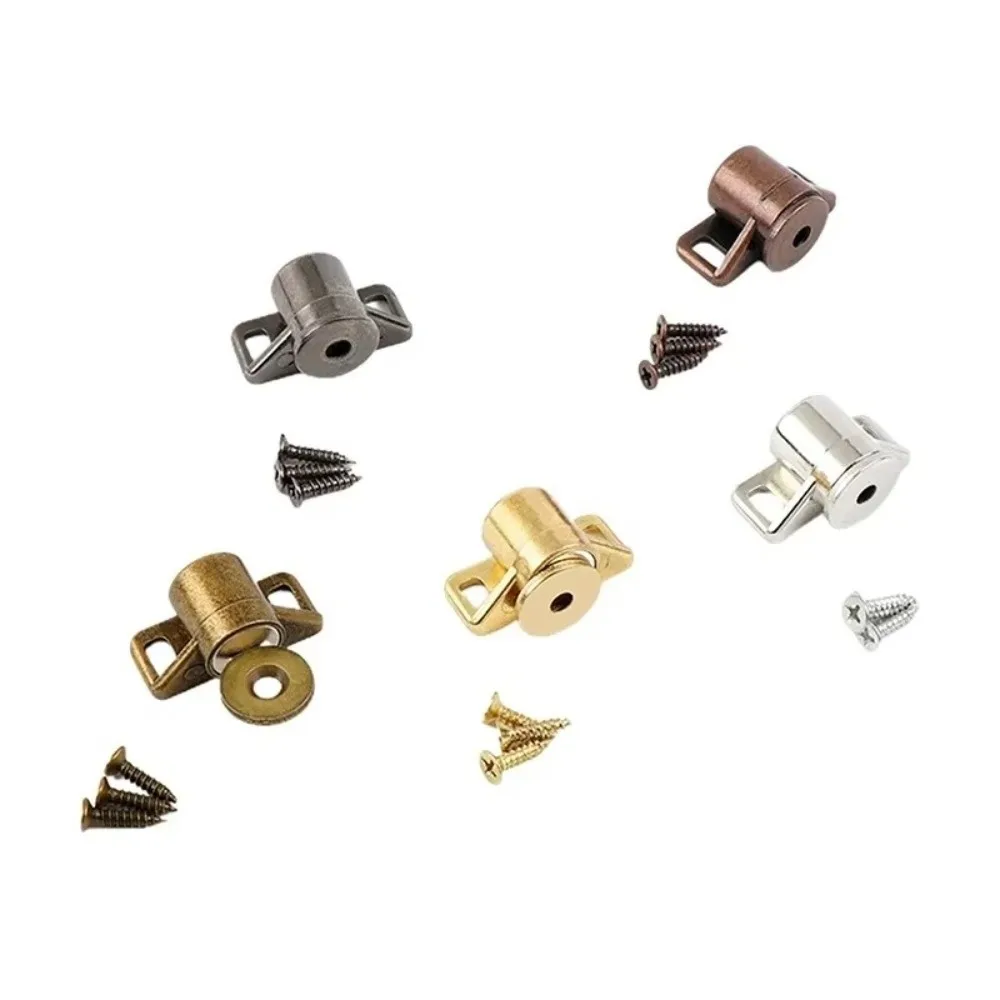 Creative Metal Magnet Cabinet Door Catch Magnetic Punch-free Drawer Latch Hardware Furniture Door Stopper Hardware Accessories