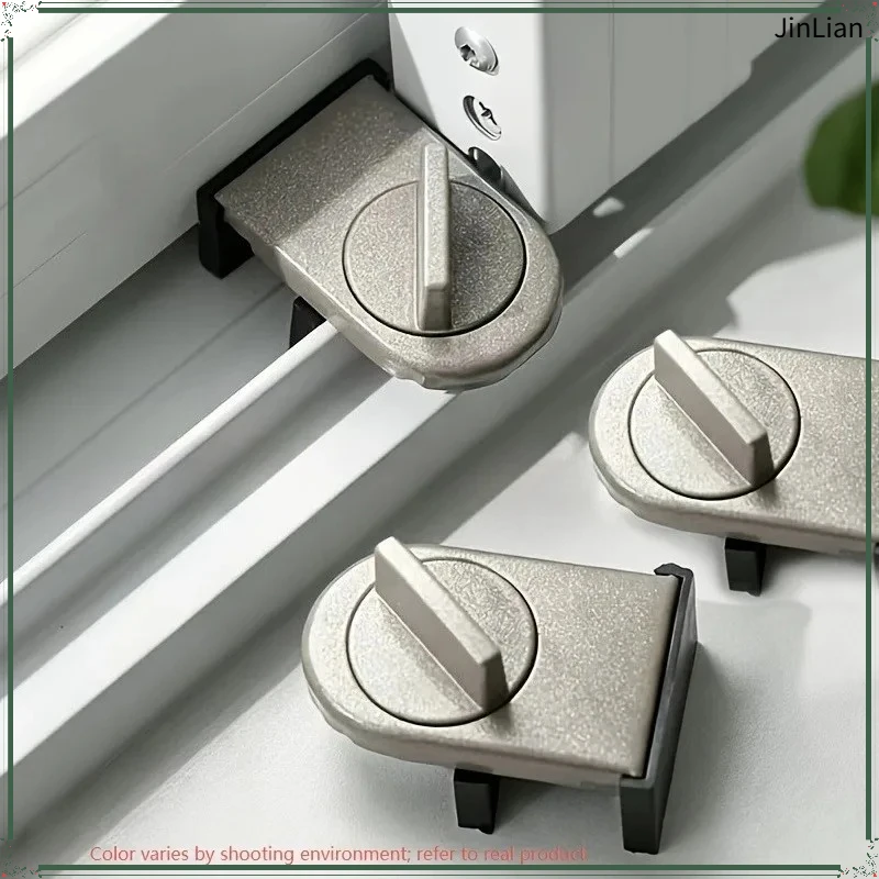6pcs Window Locks Screen Door Fastening Clips Living Room Sliding Door Safety Locks Safety Locks Sliding Door/Windows Stoppers