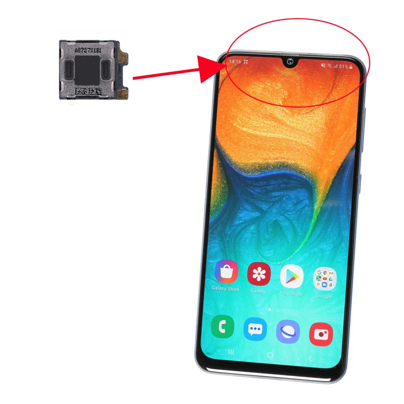 For Samsung Galaxy S7 Edge S8 S9 S10e S10 S20 Note 8 9 10 Lite Plus Ultra Phone Top Earpiece Ear Sound Receiver Speaker Parts