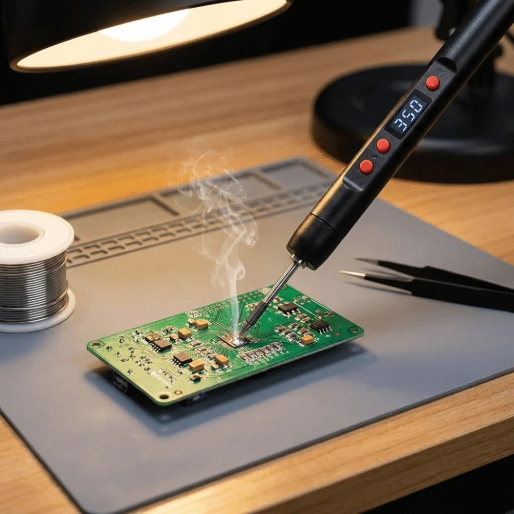 25W Power USB Soldering Iron 3-Levels Adjustable Lightweight Design Welding Set Lithium Battery Pen-Shaped Design Solder Set