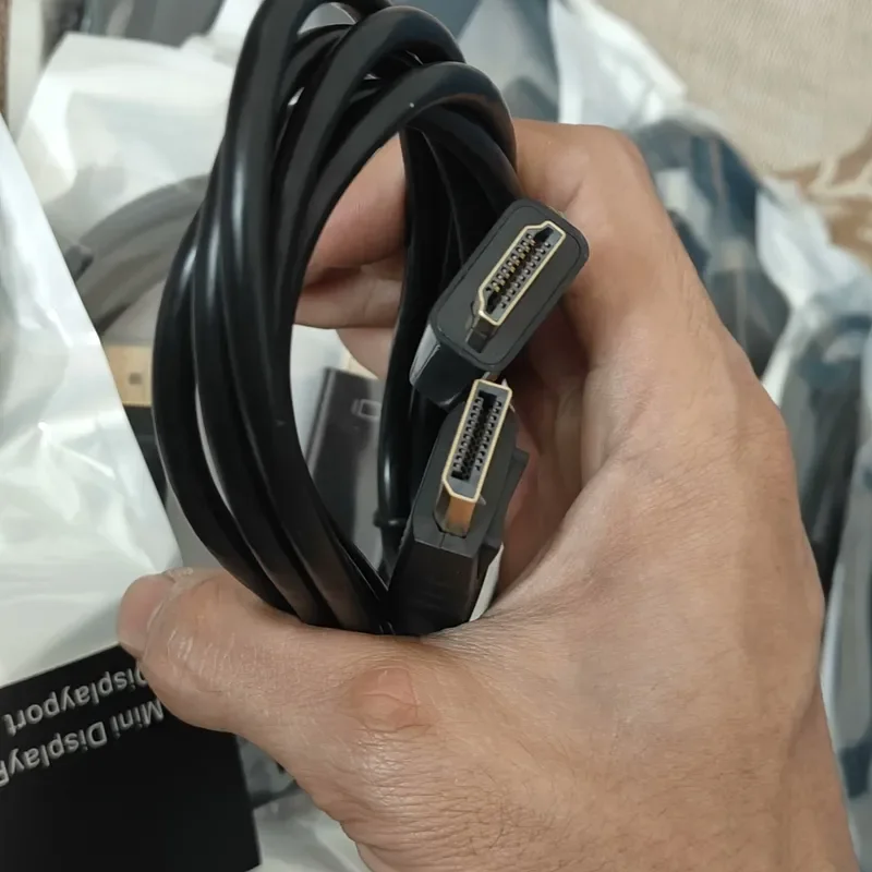 for HP DisplayPort to HDMI Cable 1.8m Original DP Male to HDMI Female Adapter Converter Cord for Laptop Monitor Projector TV