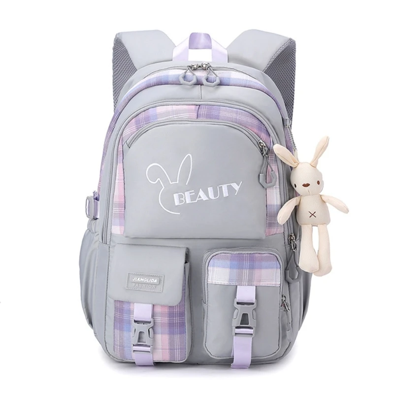 School Backpack for Teen Girls  Pendant Large Capacity Bookbag Daypack