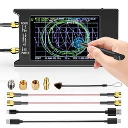 NanoVNA-H4 벡터 네트워크 분석기, HF VHF UHF 안테나 분석기 버전 4.3, SD 카드 슬롯 포함, 업데이트 버전, 4 인치, 10k-1.5GHz, 2022 신제품