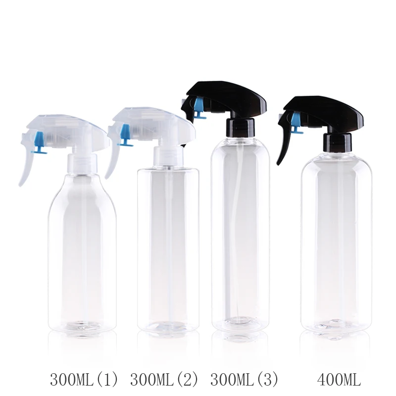 Transparent 300ml 400ml x 20 Spray Bottle Fine Mist Sprayer Household Watering Flower Growing Spray Pot Plastic Watering Bottles