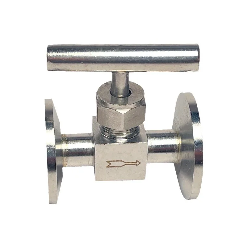 

KF16 KF25 KF40 Stainless Steel Vacuum Globe Valve Flange Connection Quick Release Throttle Barrel Needle Valve