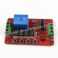 FRM01 Relay Timer Module Multifunction LED Digital Time Delay Relay Module DC 5V 12V 24V Loop Delay Self-Locking Timing Board