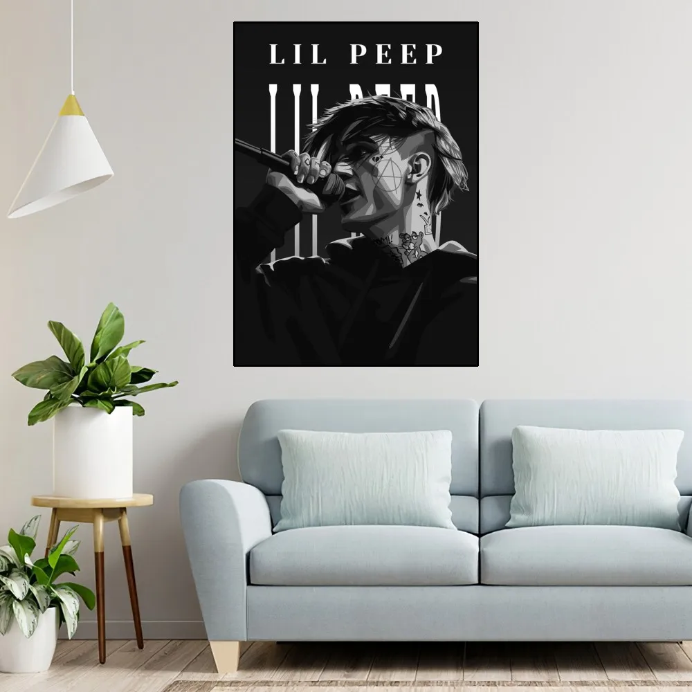 L-Lil P-Peep Hot Singer Poster Home Room Decor Aesthetic Art Wall Painting Stickers