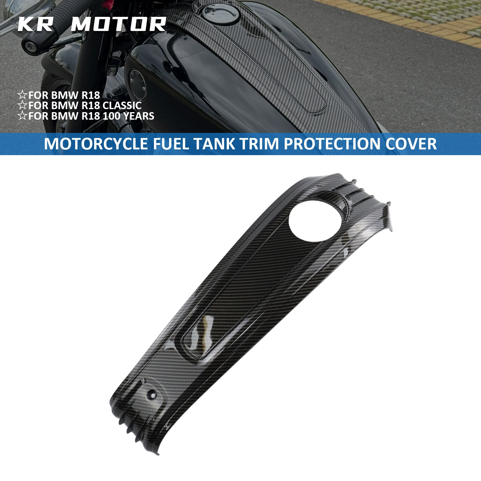 

Motorcycle Fuel Tank Trim Protection Cover Fits For BMW R18/R18 Classic/R18 100 Years 2020-2024 Console Center Panel Housing