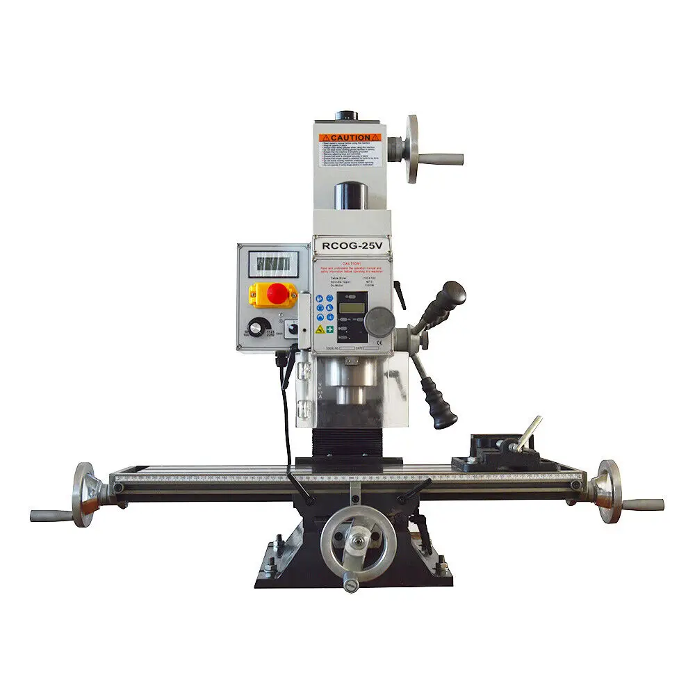1100W Precision Milling and Drilling Machine Lathe Metal Lathe 220V