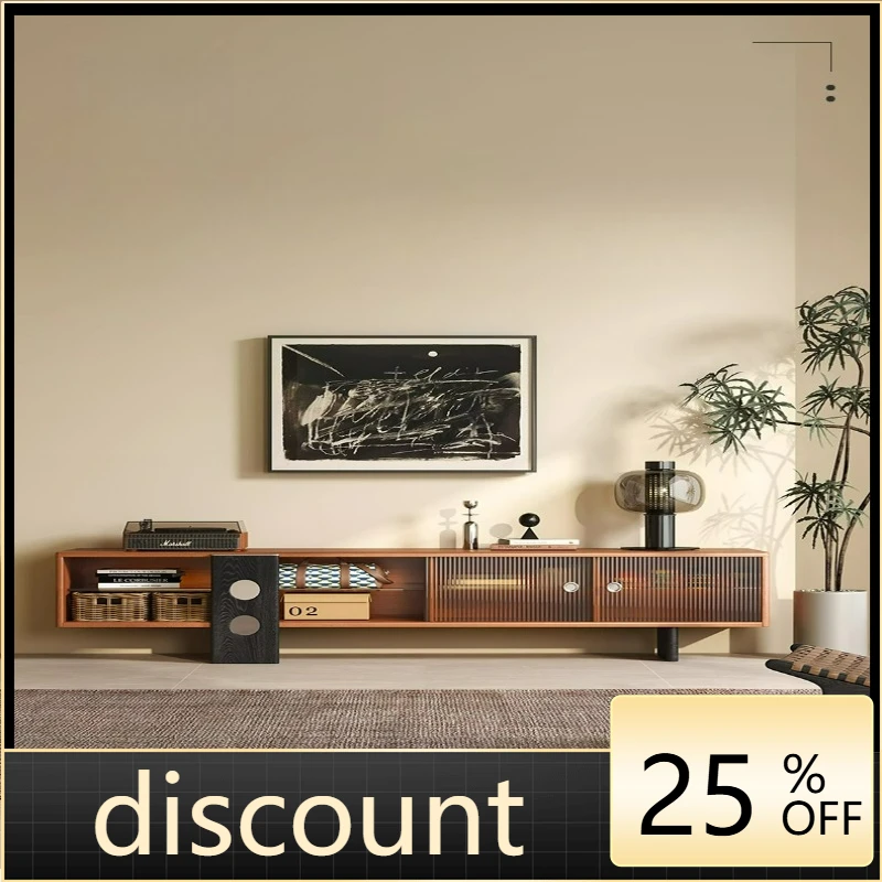 

LTT antique solid wood TV cabinet retro simple wall storage storage cabinet