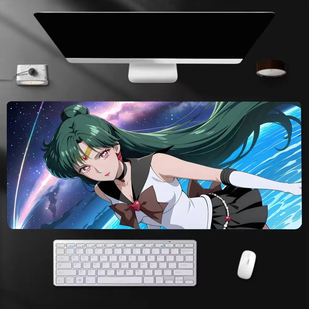 Magical Animation S-Sailor Moon Mouse Pad Extra Large Gaming  Non-Slip Rubber Base Stitched Edge