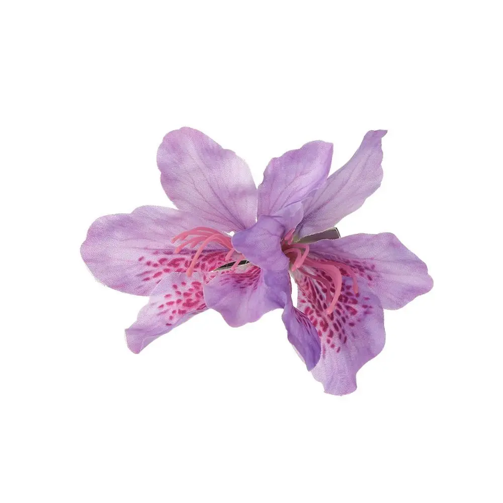 

Элегантная заколка для волос с имитацией цветов в богемном стиле, милая заколка в виде утконоса с цветочным принтом, красочный головной убор для отдыха на море