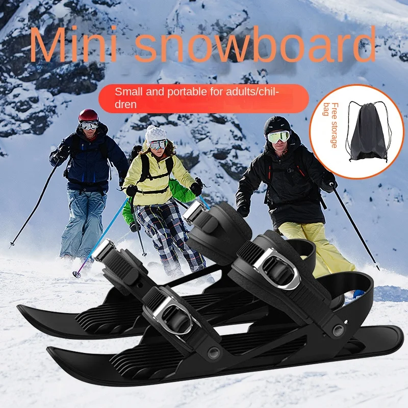 Skiing Boots Double Board Outdoor Mini Ski Boots Snow Playing Equipment Snow Supplies Sled Skateboard