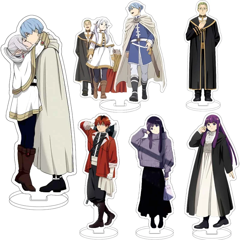 16CM Anime Acrylic Stand Frieren: Beyond Journey's End Himmel Heiter Frieren Fern Stark Cos Figure Ornaments Halloween Gifts
